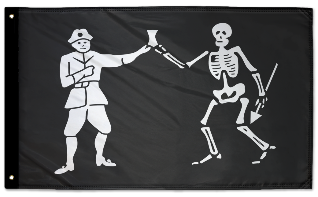 Bartholomew Roberts 3'x5' Double-Sided Flag
