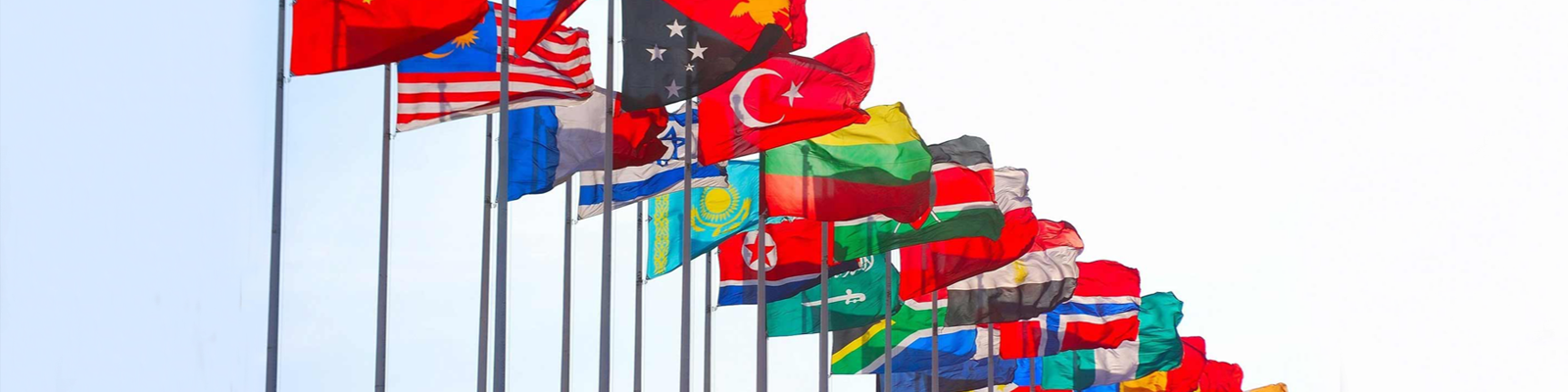 Countries of the World Flags for Jeep Wrangler JL 2-Door - Forever Wave 12"x18" Flags