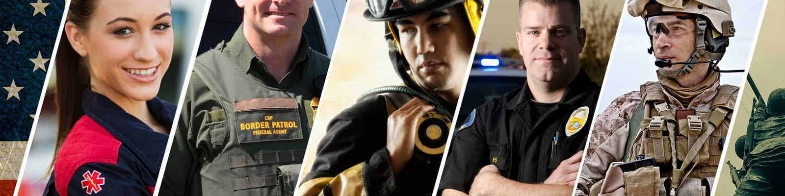 First Responders Flags for Jeep Wrangler JL 2-Door - Forever Wave 12"x18" Flags