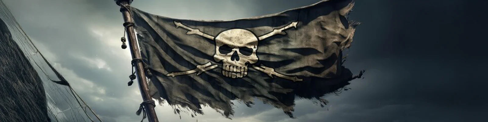 Pirate Flags for Jeep Wrangler JK 2-Door - Forever Wave 12"x18" Flags
