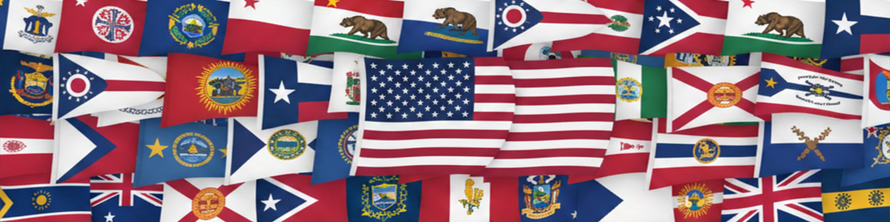 State Flags for Jeep Wrangler JL 2-Door - Forever Wave 12"x18" Flags