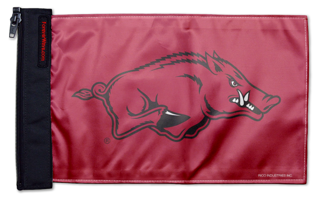 Arkansas 11"x17" Forever Wave Flag for UTVs