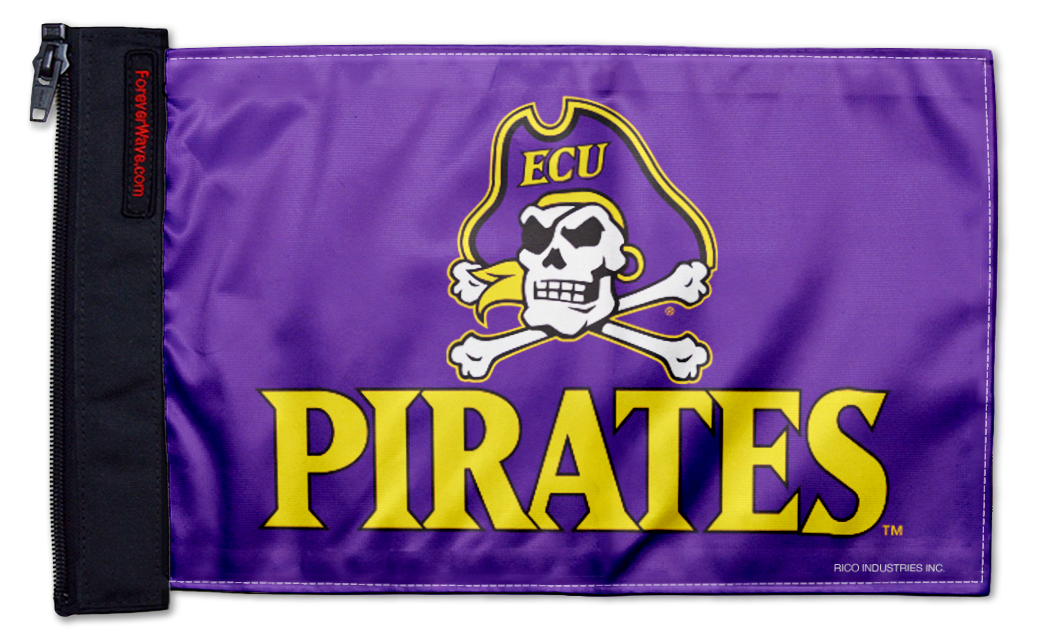 East Carolina 11"x17" Forever Wave Flag for UTVs