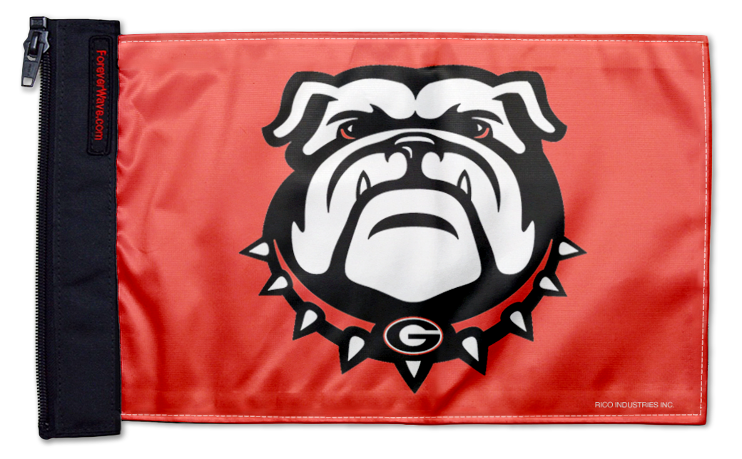 Georgia Bulldog 11"x17" Forever Wave Flag for Boats