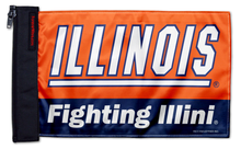 Illinois 11"x17" Forever Wave Flag for Boats