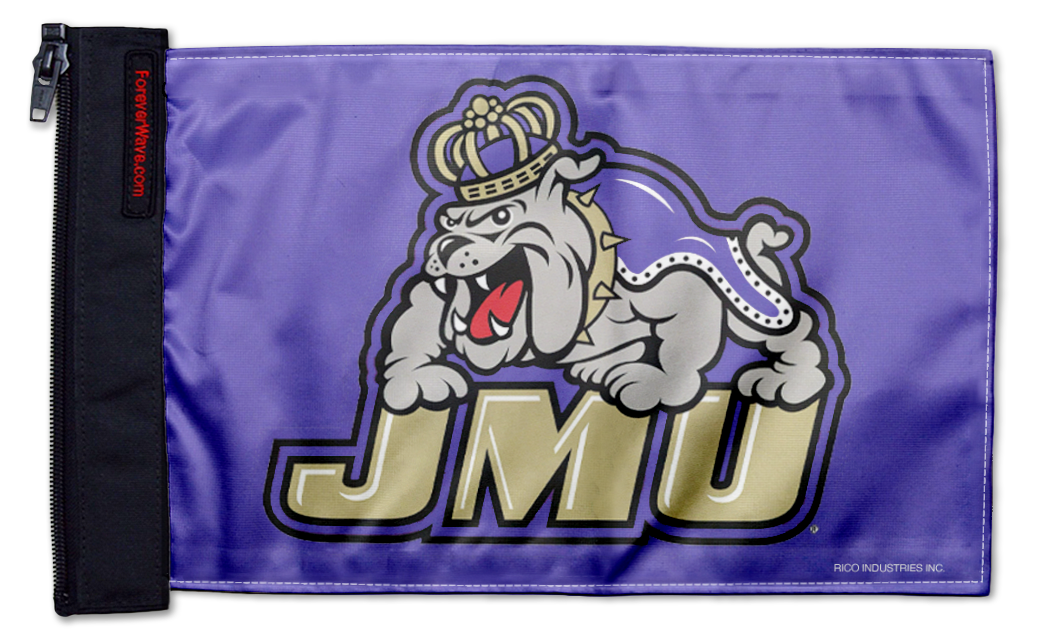 James Madison University 11"x17" Forever Wave Flag for Boats