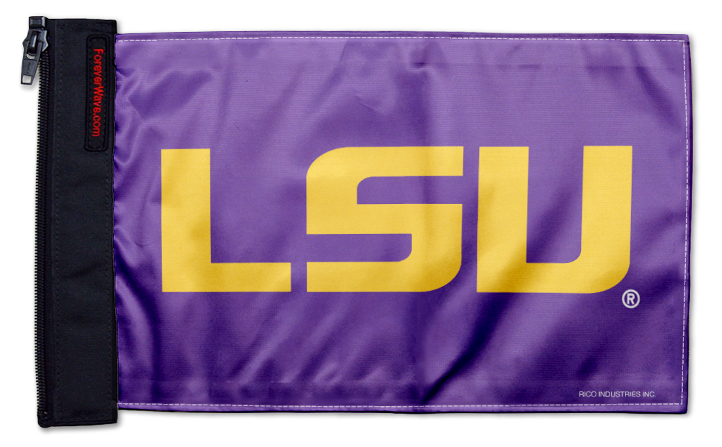 LSU 11"x17" Forever Wave Flag for Jeep Wrangler JL 2-Door 2018-Present