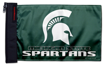 Michigan State 11"x17" Forever Wave Flag for Boats