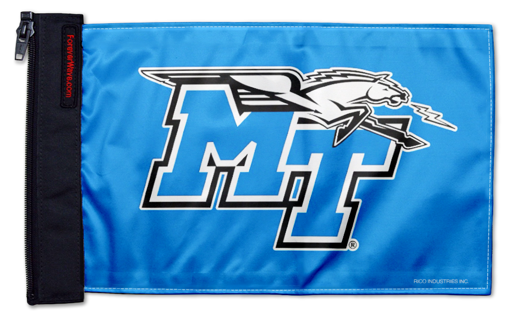 Middle Tennessee State 11"x17" Forever Wave Flag for Bronco