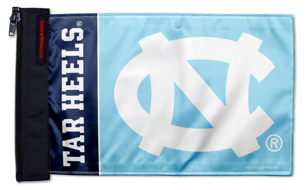 North Carolina 11"x17" Forever Wave Flag for Jeep Wrangler JLU 4-Door 2018-Present