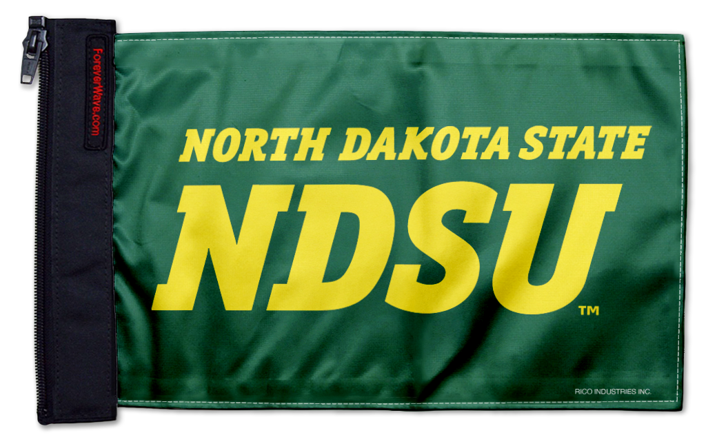 North Dakota State 11"x17" Forever Wave Flag for Jeep Wrangler JKU 4-Door 2007-2018