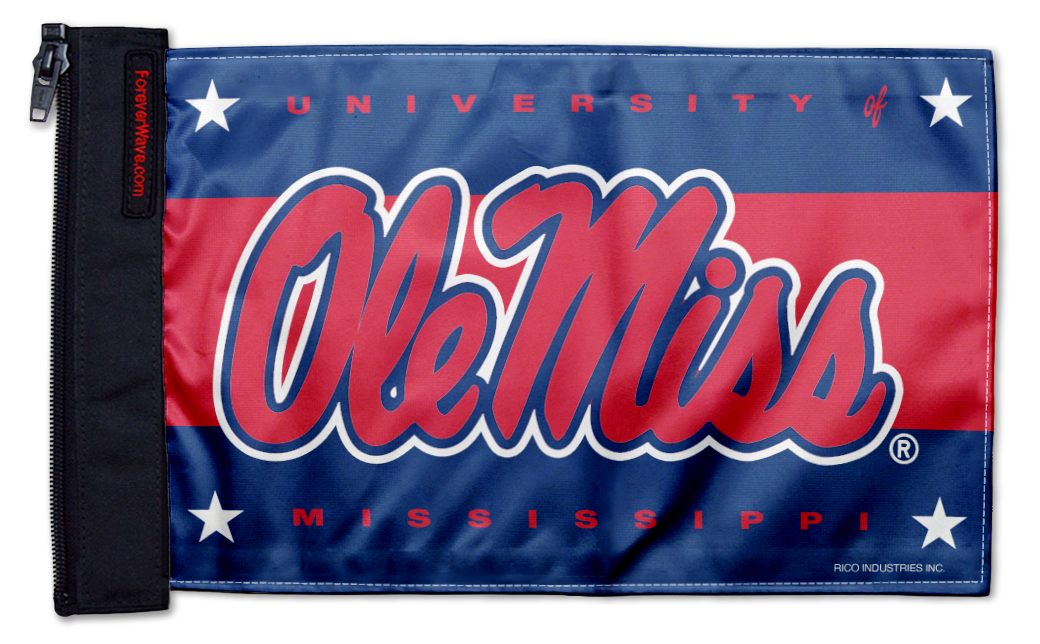 Mississippi 11"x17" Forever Wave Flag for Jeep Wrangler JLU 4-Door 2018-Present