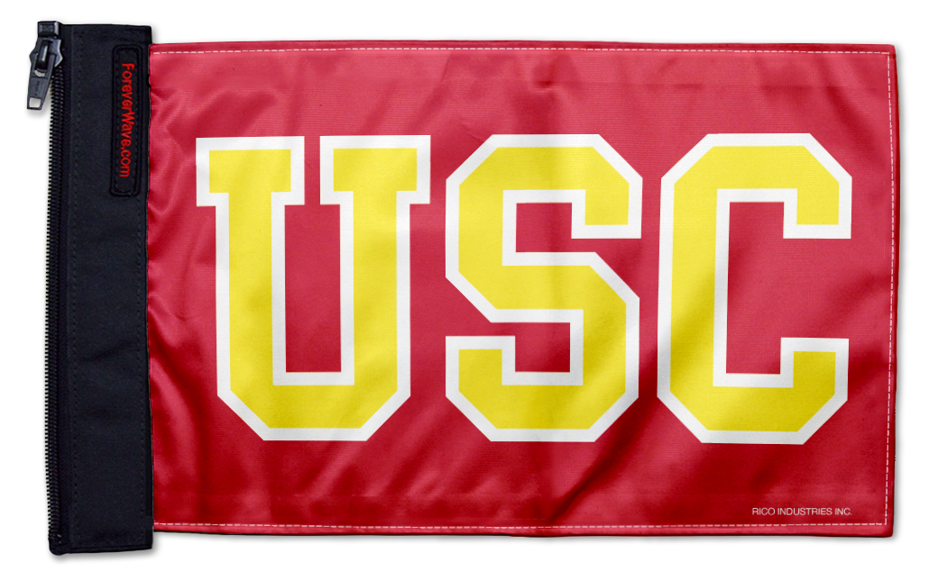 Southern California USC 11"x17" Forever Wave Flag for Jeep Wrangler CJ-7 and CJ-8 1976-1986