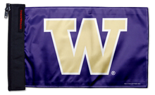 Washington Huskies 11"x17" Forever Wave Flag for Jeep Wrangler JL 2-Door 2018-Present