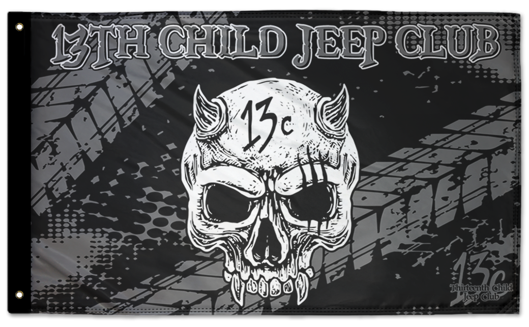 13th Child Jeep Club 3'x5' Double-Sided Flag