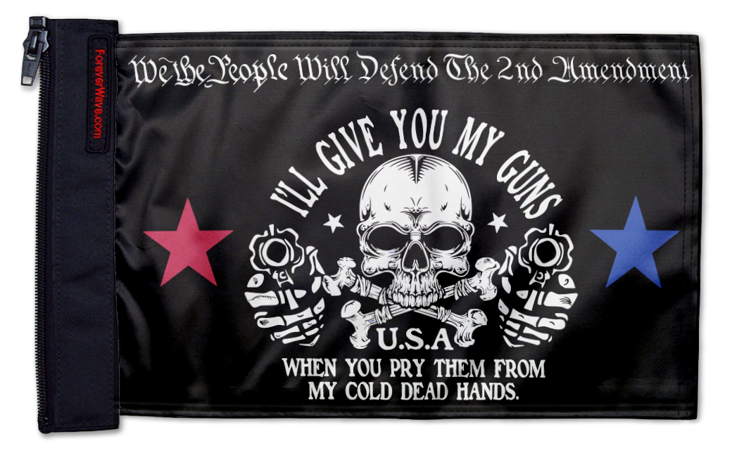 2A We The People 12"x18" Forever Wave Flag for Bronco