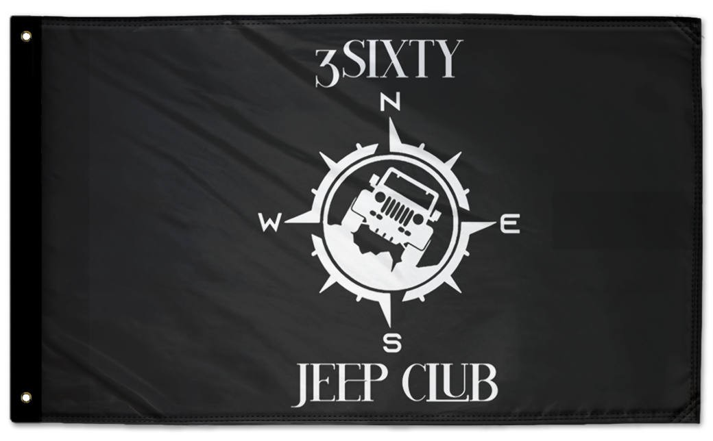 3Sixty Jeep Club 3'x5' Double-Sided Flag