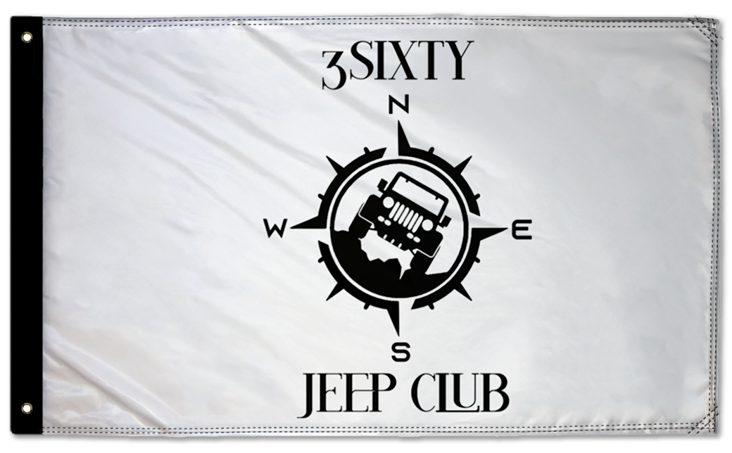 3Sixty Jeep Club 3'x5' Double-Sided Flag