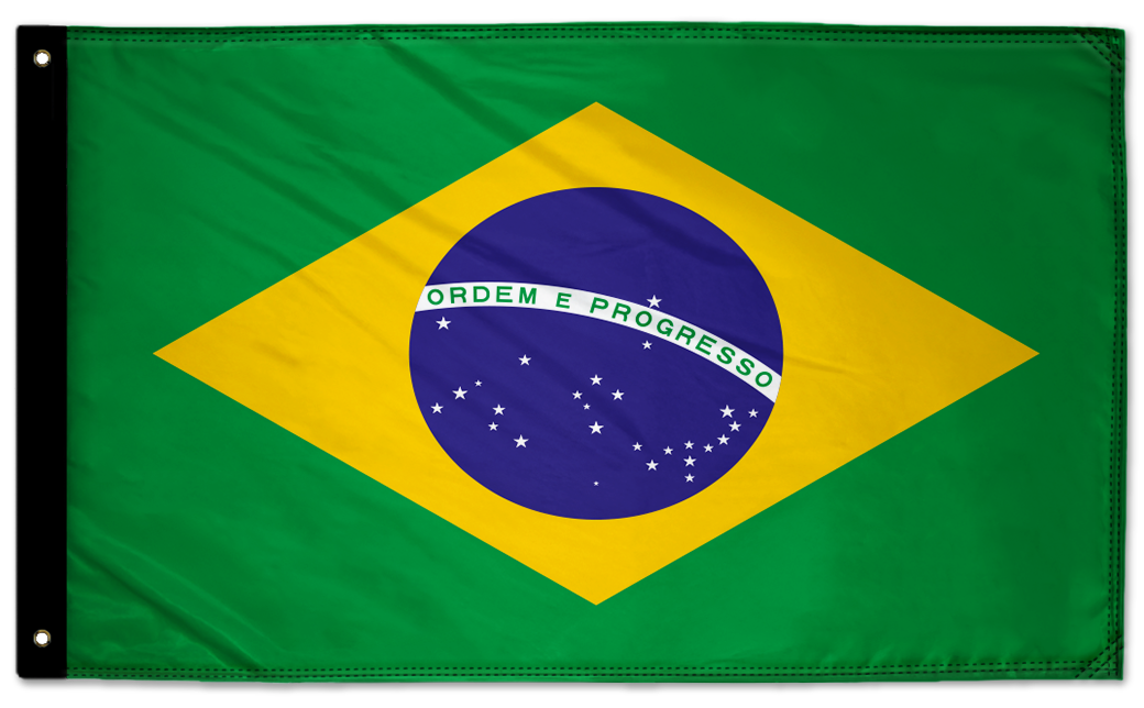 Brazil 3'x5' Double-Sided Flag
