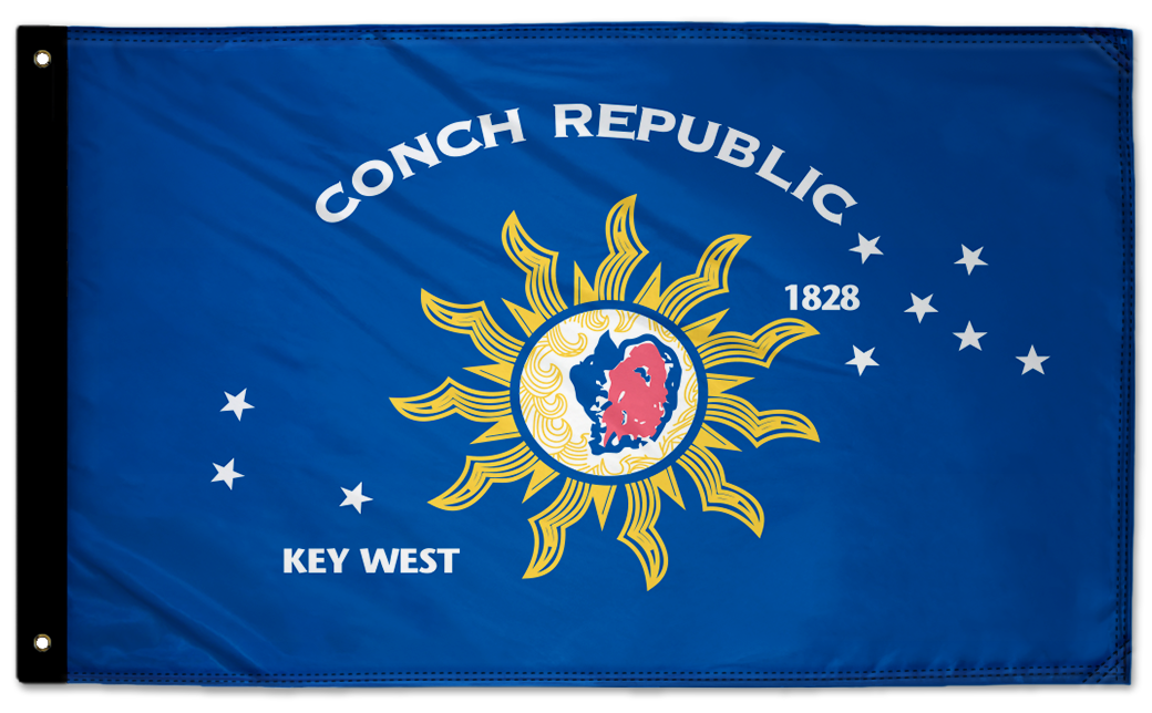 Conch Republic 3'x5' Double-Sided Flag