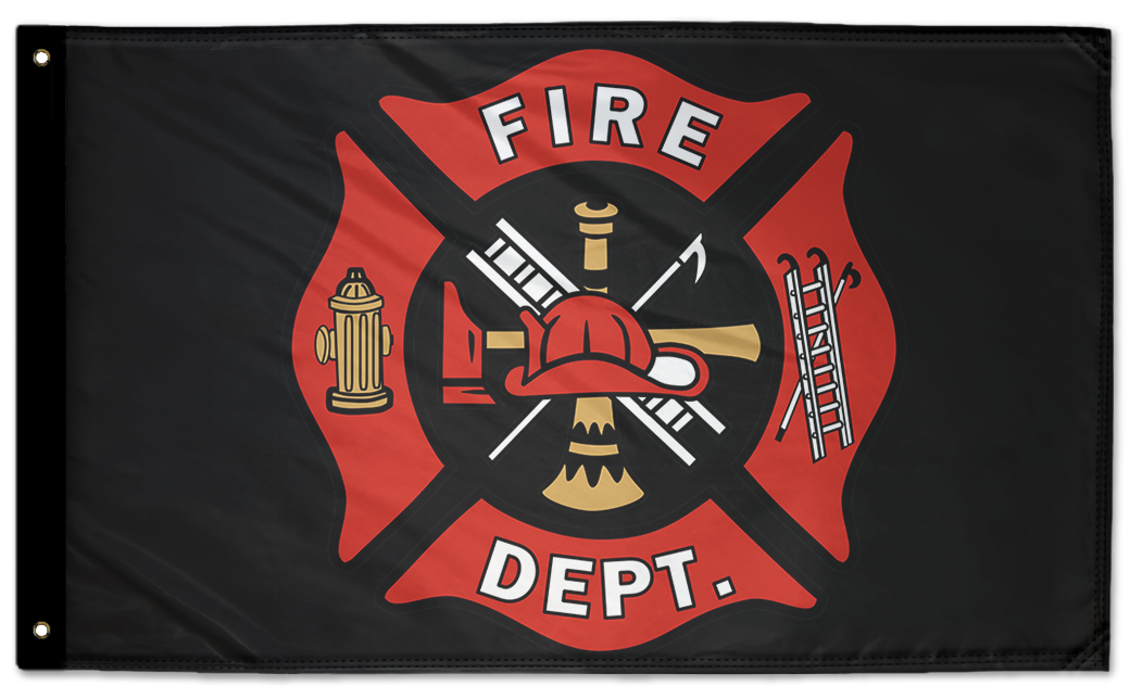 Fire Department 3'x5' Double-Sided Flag