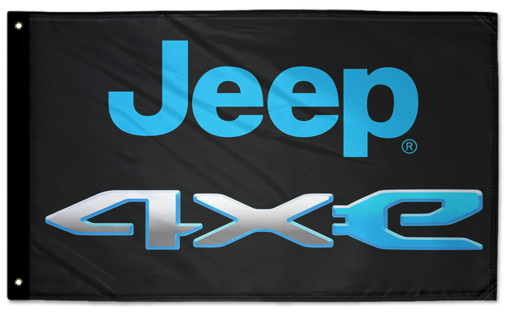 Jeep 4Xe 3'x5' Double-Sided Flag