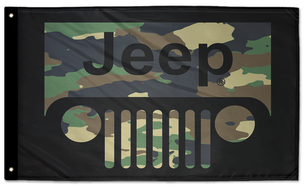 Jeep Grill 3'x5' Double-Sided Flag
