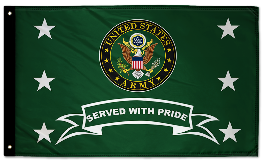 Army Served With Pride 3'x5' Double-Sided Flag