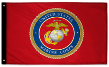Marines Emblem 3'x5' Double-Sided Flag
