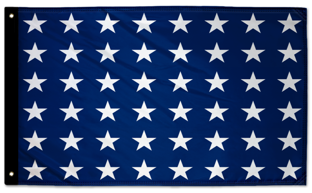 Naval Jack 3'x5' Double-Sided Flag