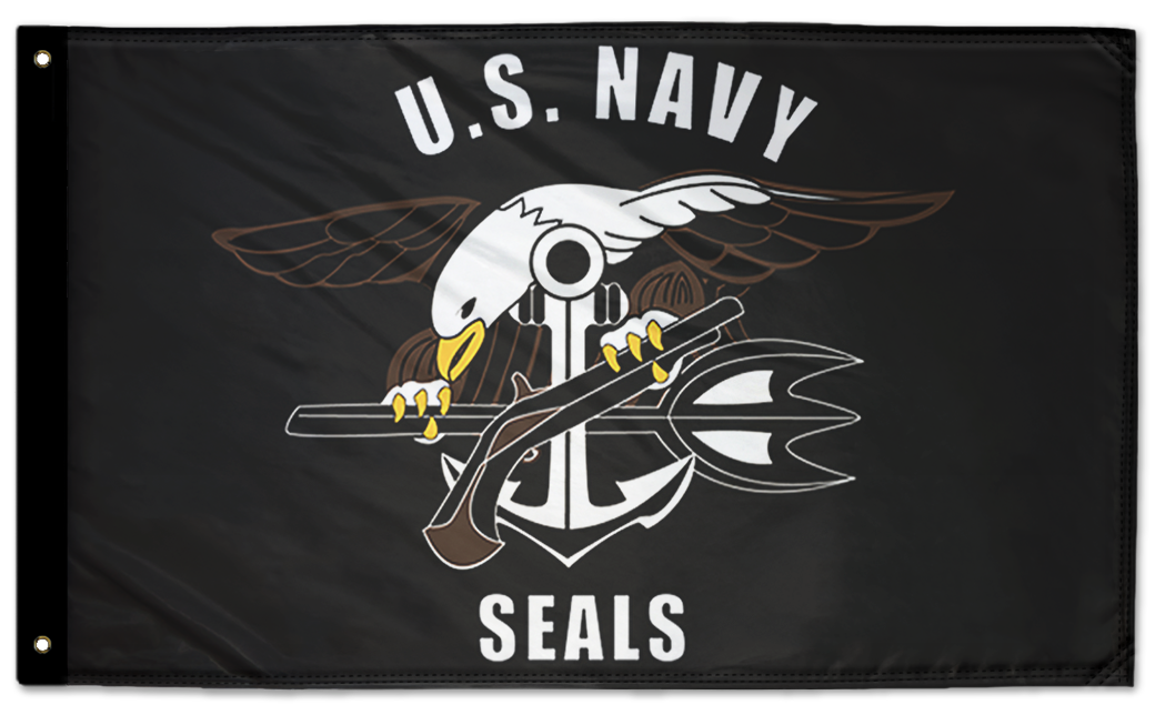 Navy Seals 3'x5' Double-Sided Flag