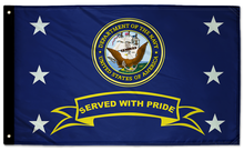 Navy Served With Pride 3'x5' Double-Sided Flag