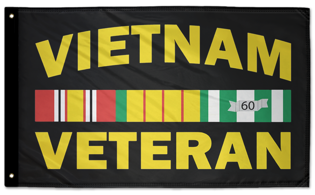 Vietnam Veteran 3'x5' Double-Sided Flag