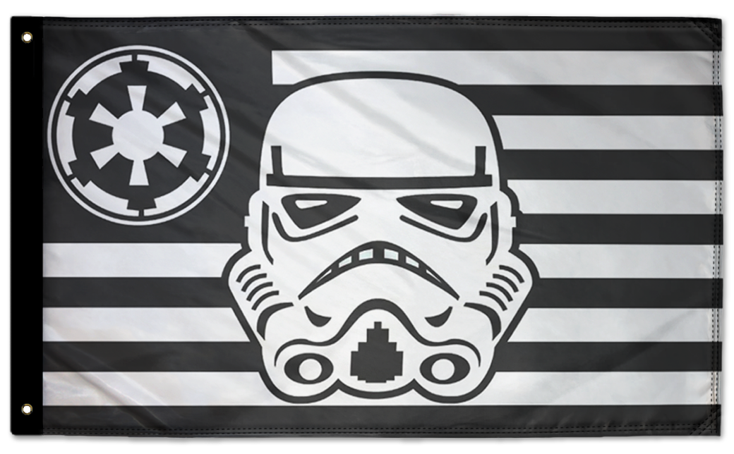 Star Wars Stormtrooper Imperial 3'x5' Double-Sided Flag