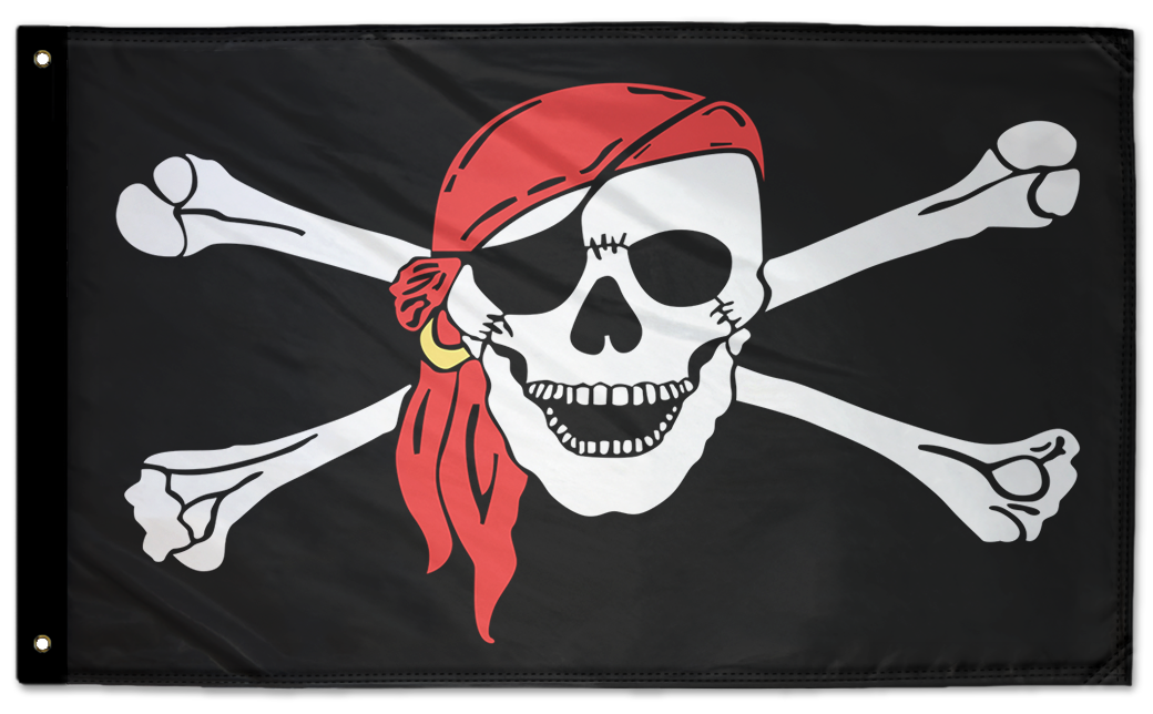 One Eyed Jack 3'x5' Double-Sided Flag