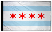 City of Chicago 3'x5' Double-Sided Flag