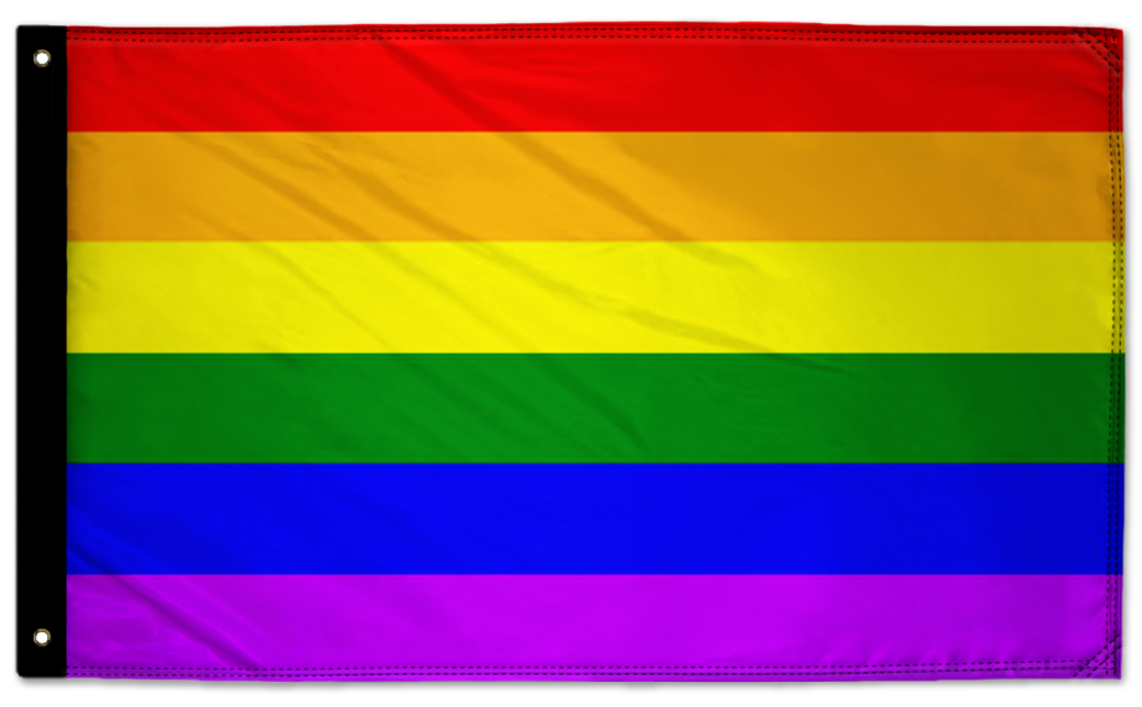 Rainbow 3'x5' Double-Sided Flag