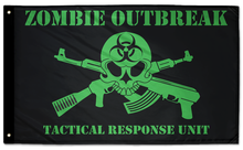 Zombie Outbreak Tactical Response Unit 3'x5' Double-Sided Flag