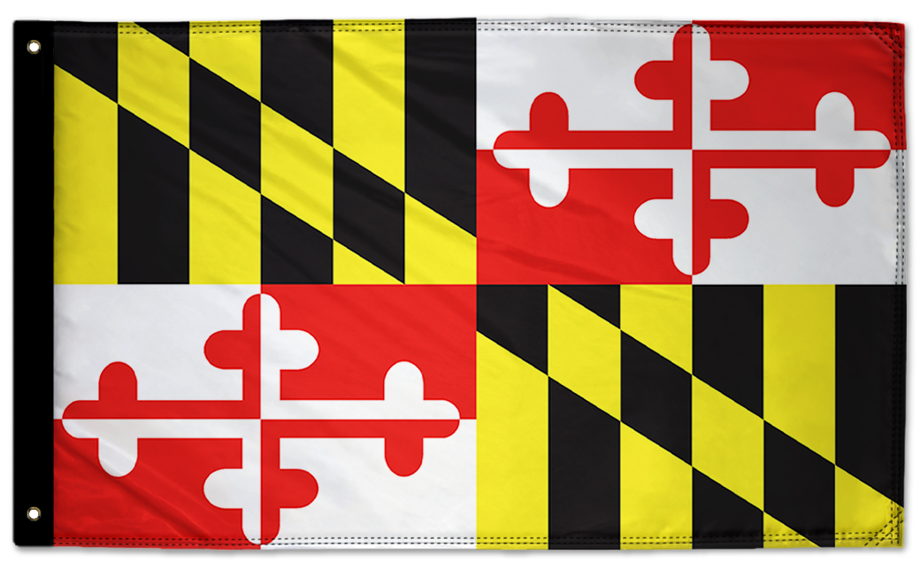 State Flag Maryland 3'x5' Double-Sided Flag