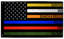 USA Subdued First Responders 3'x5' Double-Sided Flag