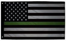 USA Subdued Thin Green Line 3'x5' Double-Sided Flag
