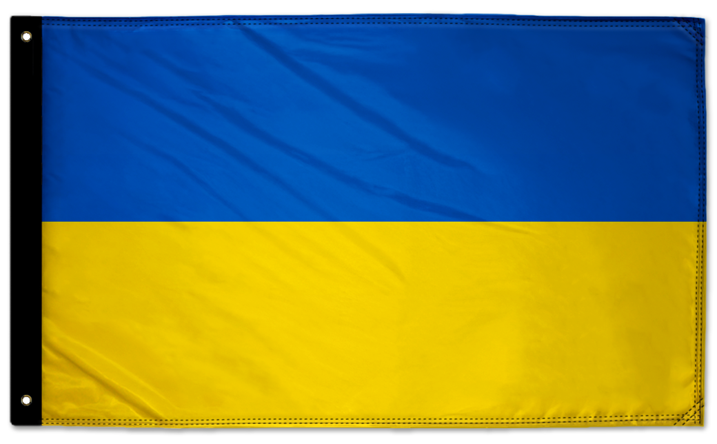 Ukraine 3'x5' Double-Sided Flag