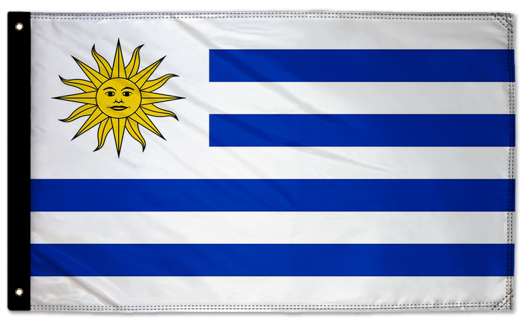Uruguay 3'x5' Double-Sided Flag