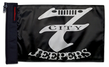 7 City Jeepers Flag 12"x18" Forever Wave Flag