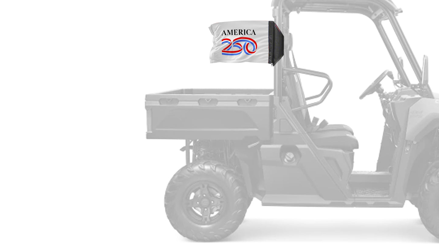 America 250 12"x18" Forever Wave Flag for UTVs