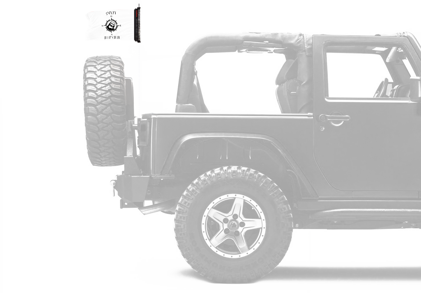 3Sixty Jeep Club 12"x18" Forever Wave Flag