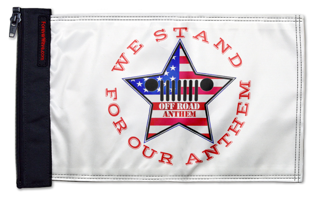 Off Road Anthem Flag 12"x18" Forever Wave Flag