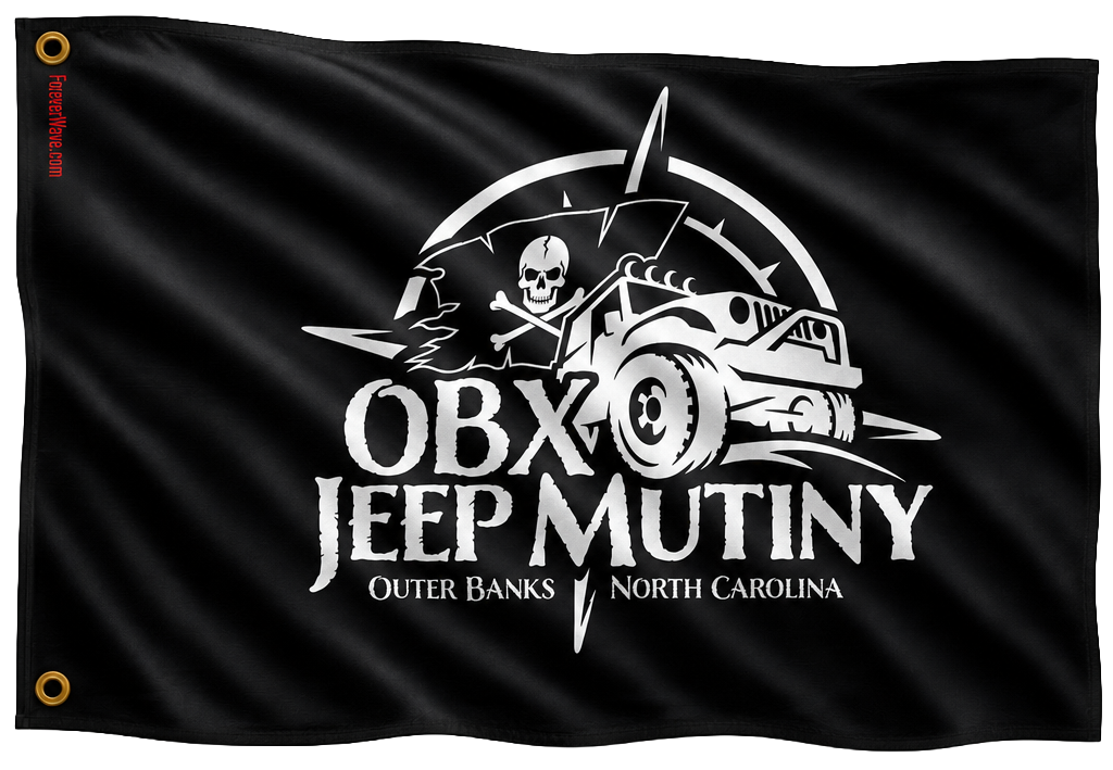 OBX Jeep Mutiny Flag 3'x5' Double-Sided Flag