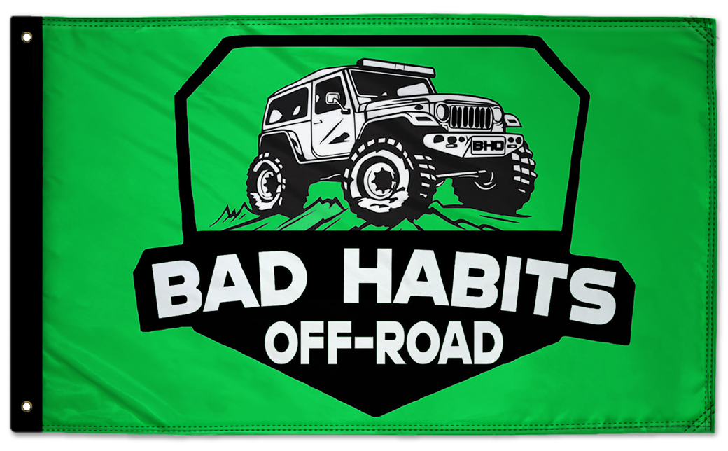 Bad Habits Off-Road Flag 3'x5' Double-Sided Flag