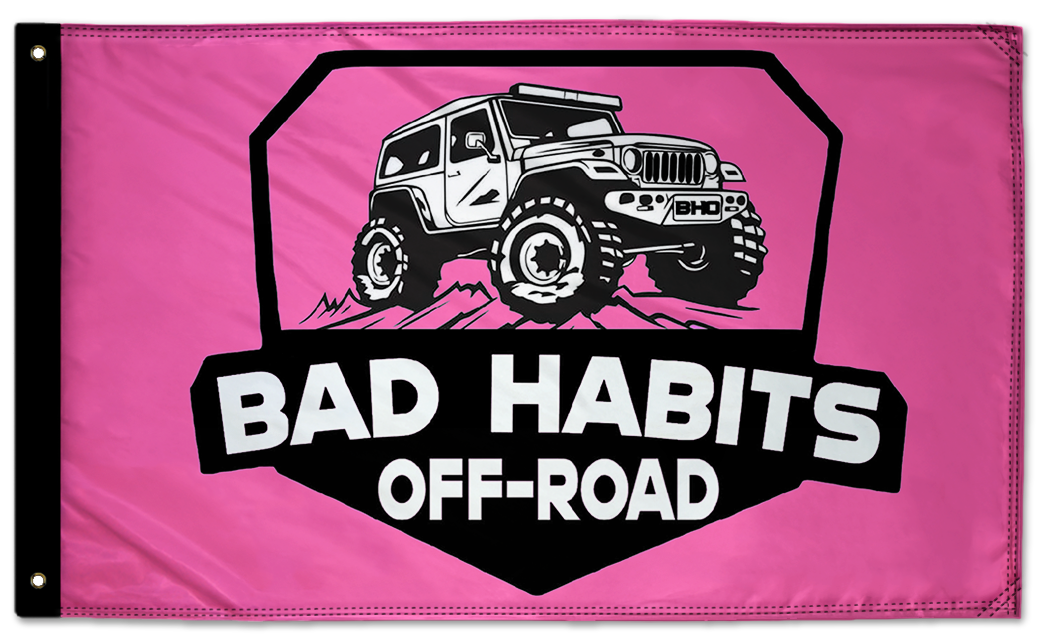 Bad Habits Off-Road Flag 3'x5' Double-Sided Flag